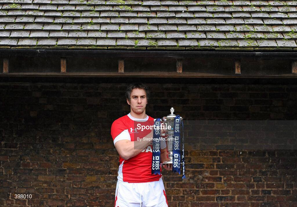 27 January 2010; Wales captain Ryan Jones at the RBS Six Nations Rugby Championship launch. The Hurlingham Club, Ranelagh Gardens, London, England. Picture credit: Stephen McCarthy / SPORTSFILE
