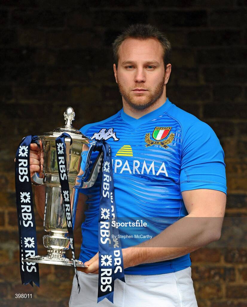 27 January 2010; Italy captain Leonardo Ghiraldini at the RBS Six Nations Rugby Championship launch. The Hurlingham Club, Ranelagh Gardens, London, England. Picture credit: Stephen McCarthy / SPORTSFILE