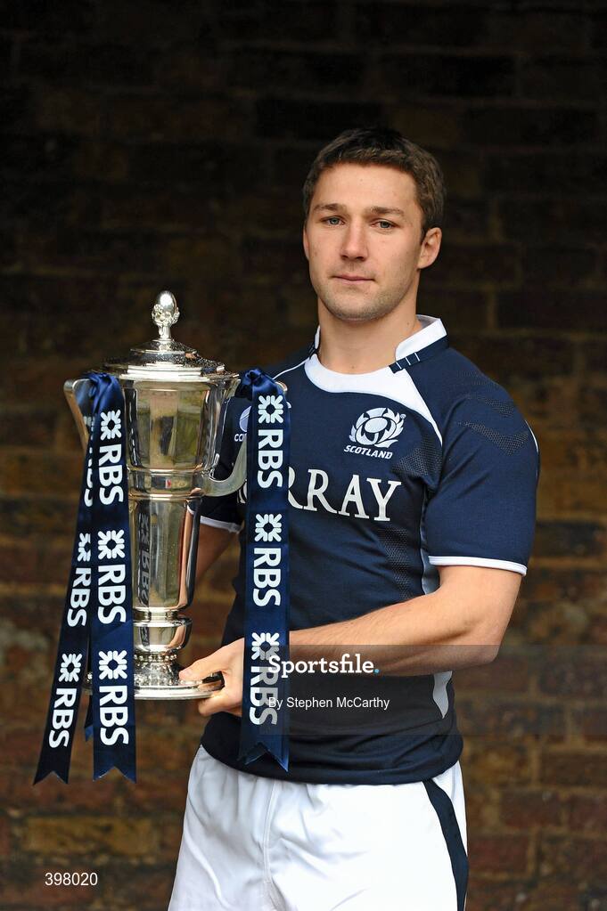 27 January 2010; Scotland captain Chris Cusiter at the RBS Six Nations Rugby Championship launch. The Hurlingham Club, Ranelagh Gardens, London, England. Picture credit: Stephen McCarthy / SPORTSFILE