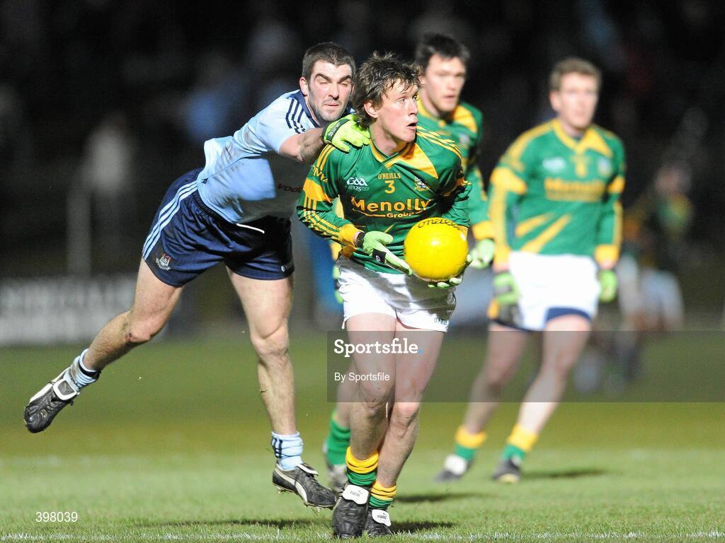 27 January 2010; James Macken, Meath, in action against Colin Daly, Dublin. O'Byrne Cup Quarter-Final replay, Meath v Dublin, Pairc Tailteann, Navan, Co. Meath. Photo by Sportsfile