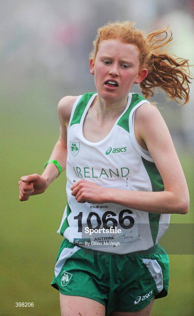 23 January 2010; Kate Veale, West Waterford AC, in action during the Under 17 Girls race, Antrim IAAF International Cross Country. Greenmount Campus, Belfast, Co. Antrim. Picture credit: Oliver McVeigh / SPORTSFILE