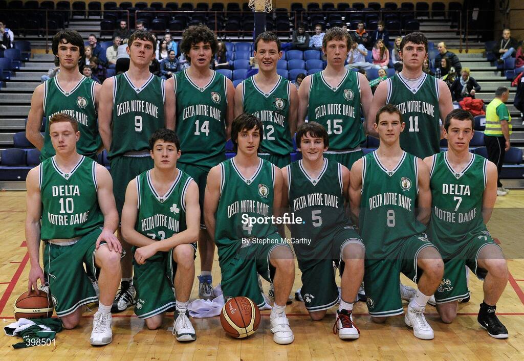 29 January 2010; The Eanna team. Basketball Ireland Men’s Under 18 National Cup Final, Eanna, Dublin V St. Mary’s Castleisland, Kerry, Tallaght, Dublin. Picture credit: Stephen McCarthy / SPORTSFILE