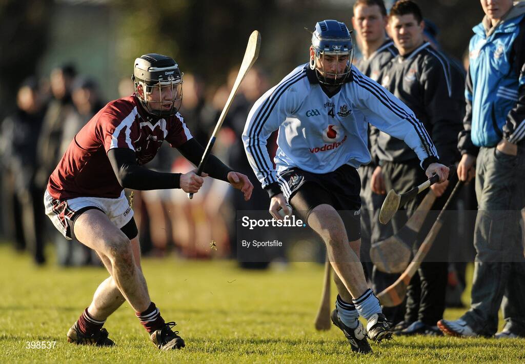 30 January 2010; Kevin Flynn, Dublin, in action against Paul Nihill, NUIG. Walsh Cup, Dublin v NUIG, Naomh Mearnog, Portmarnock, Dublin. Photo by Sportsfile