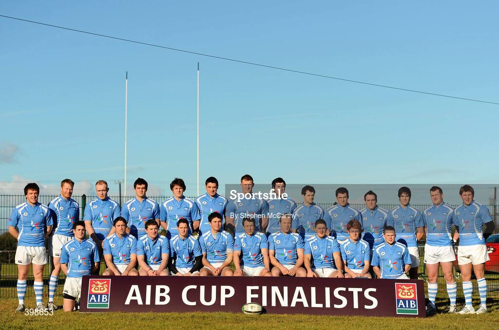 30 January 2010; The Garryowen squad. AIB Cup Final, Cork Constitution v Garryowen, Dubarry Park, Athlone, Co. Westmeath. Picture credit: Stephen McCarthy / SPORTSFILE *** Local Caption ***