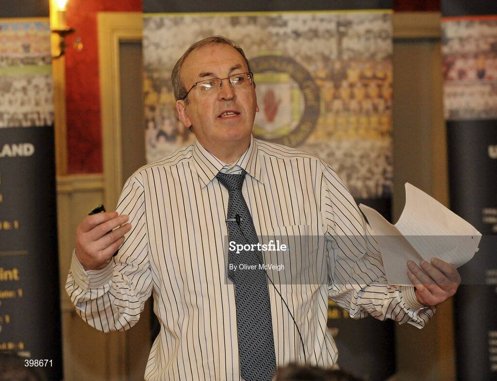 30 January 2010; Paudi Butler, GAA National Hurling Director, during the 6th annual O'Neills Ulster GAA Coaching & Games Development Conference 2010. The Conference targets coaches who are working with youth players from 13-18 years. The conference consolidates the coach education work that is ongoing within the County programmes and the Provincial Coach Development Programme. Ulster coaches are constantly refocusing and challenging their coaching practices and the speakers this year will again challenge the coaches to raise the bar. O'Neills Ulster GAA Coaching & Games Development Conference 2010,  Glenavon Hotel, Cookstown, Co. Tyrone. Picture credit: Oliver McVeigh / SPORTSFILE