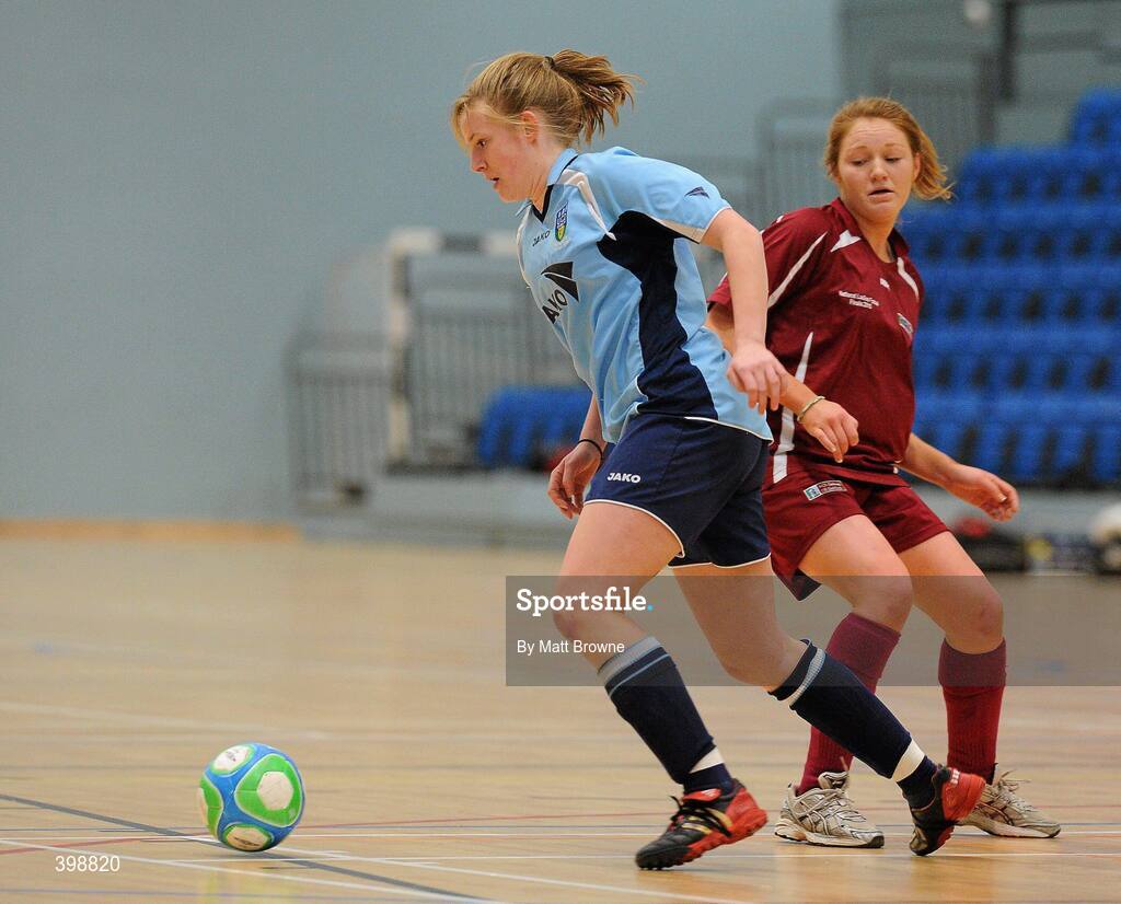 30 January 2010; Kellen Brink, UCD, in action against NUIG. WSCAI National Futsal Cup Semi-Final 1, UCD v NUIG, Kingfishers Sports Centre, NUIG, University Road, Galway. Picture credit: Matt Browne / SPORTSFILE
