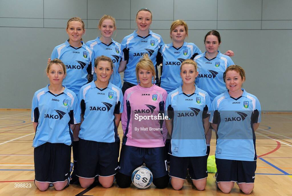 30 January 2010; The UCD squad. WSCAI National Futsal Cup Semi-Final 1, UCD v NUIG, Kingfishers Sports Centre, NUIG, University Road, Galway. Picture credit: Matt Browne / SPORTSFILE