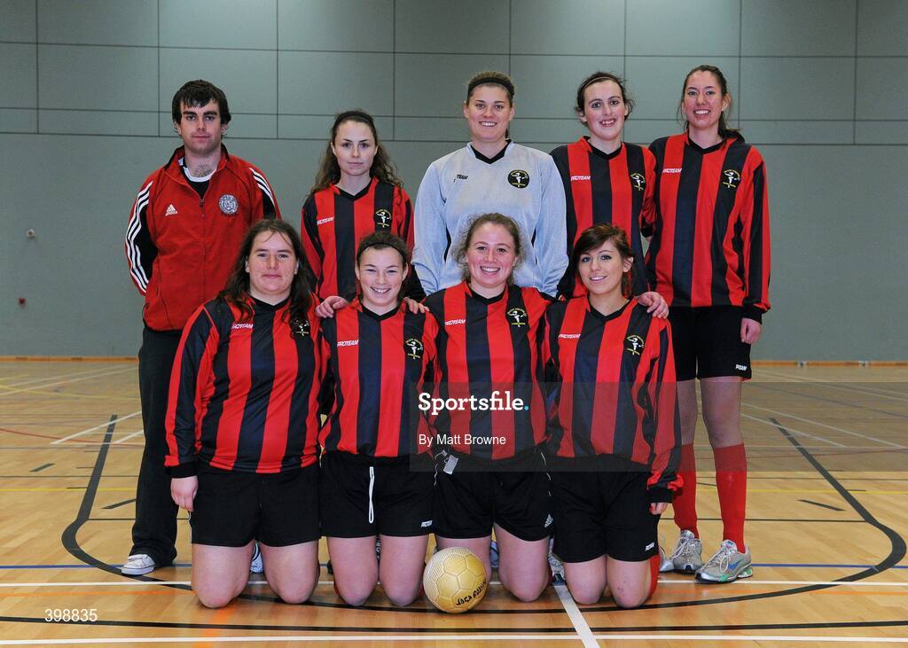 30 January 2010; The Trinity squad. WSCAI National Futsal Plate Semi-Final 2, Trinity v CCFE, Kingfishers Sports Centre, NUIG, University Road, Galway. Picture credit: Matt Browne / SPORTSFILE