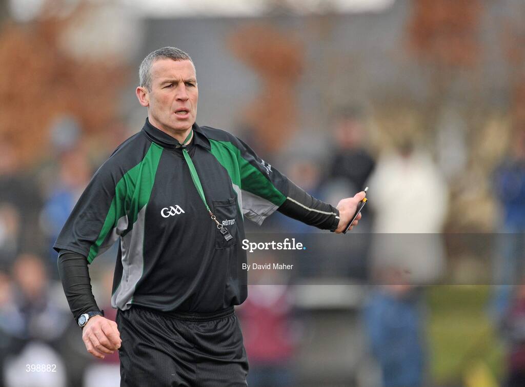 31 January 2010; Referee Dommo Connolly, during the game between Galway and Laois. Walsh Cup Quarter-Final, Laois v Galway, Kelly Daly Park, Rathdowney, Co. Laois. Picture credit: David Maher / SPORTSFILE