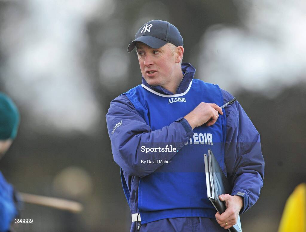31 January 2010; Laois manager Niall Rigney during the game. Walsh Cup Quarter-Final, Laois v Galway, Kelly Daly Park, Rathdowney, Co. Laois. Picture credit: David Maher / SPORTSFILE