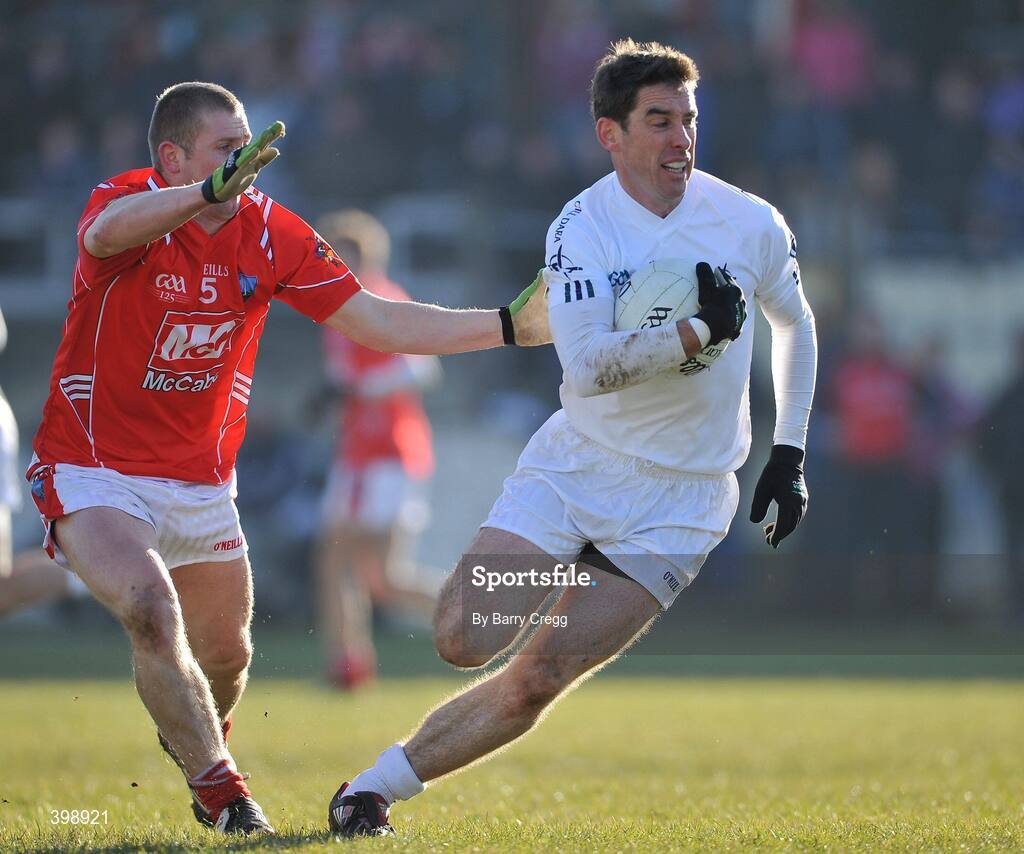 31 January 2010; Anthony Rainbow, Kildare, in action against Ray Finnegan, Louth. O'Byrne Cup Semi-Final, Kildare v Louth, St Conleth's Park, Newbridge, Co. Kildare. Picture credit: Barry Cregg / SPORTSFILE