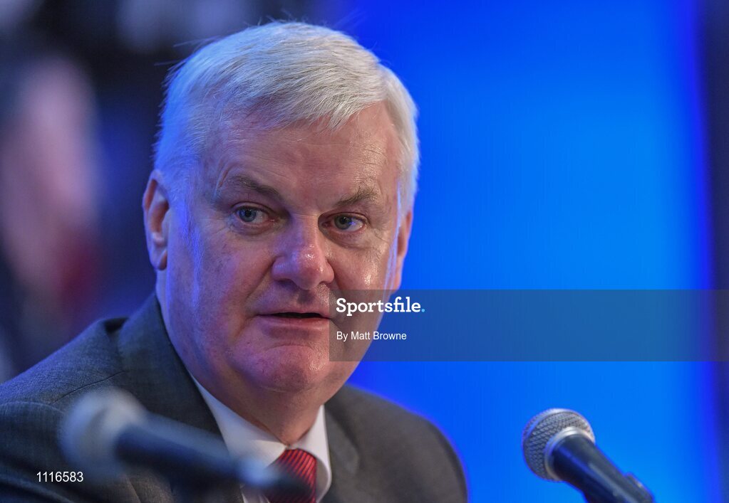 27 February 2016; Uachtarán Chumann Lúthchleas Gael Aogán Ó Fearghail  during the GAA Annual Congress. Mount Wolseley Hotel Spa & Golf Resort, Tullow, Carlow. Picture credit: Matt Browne / SPORTSFILE