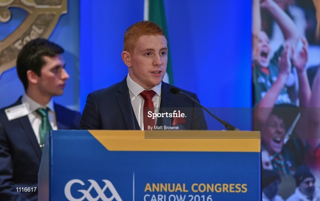 27 February 2016; Cormac Reape from Youth GAA during the GAA Annual Congress. Mount Wolseley Hotel Spa & Golf Resort, Tullow, Carlow. Picture credit: Matt Browne / SPORTSFILE