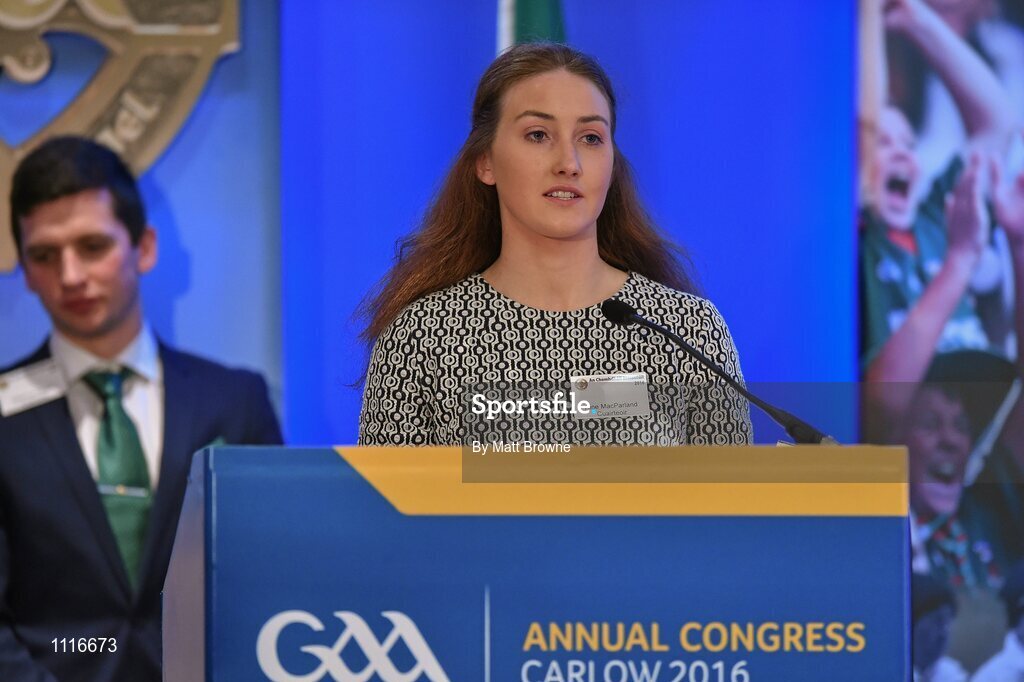 27 February 2016; Aine MacParland, from Youth GAA during the GAA Annual Congress. Mount Wolseley Hotel Spa & Golf Resort, Tullow, Carlow. Picture credit: Matt Browne / SPORTSFILE