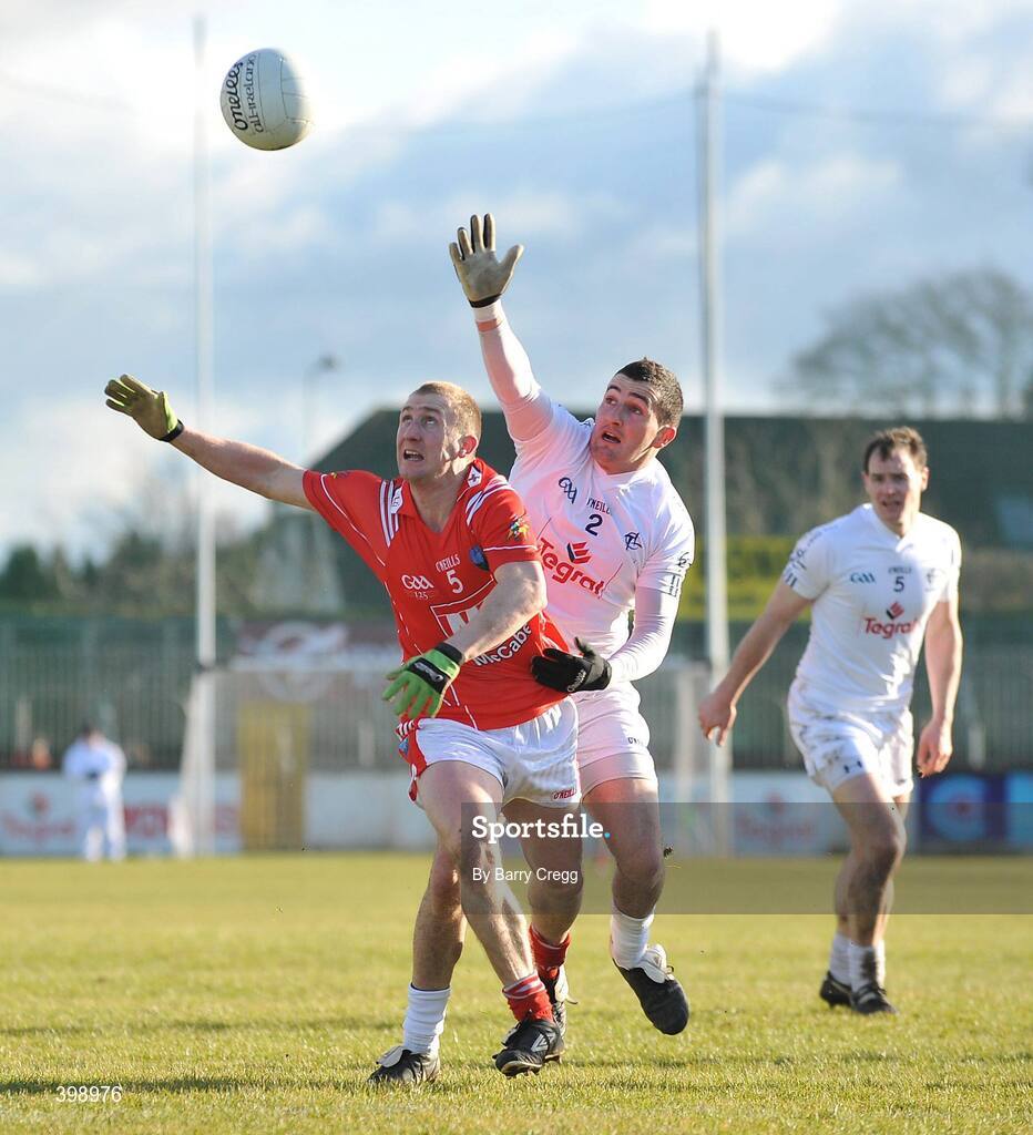 31 January 2010; Andrew McLoughlin, Kildare, in action against Ray Finnegan, Louth. O'Byrne Cup Semi-Final, Kildare v Louth, St Conleth's Park, Newbridge, Co. Kildare. Picture credit: Barry Cregg / SPORTSFILE