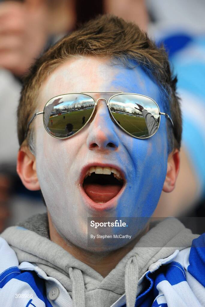31 January 2010; A Belvedere College supporter during the game. Leinster Schools Senior Cup First Round, Belvedere College v Blackrock College, Donnybrook Stadium, Donnybrook, Dublin. Picture credit: Stephen McCarthy / SPORTSFILE