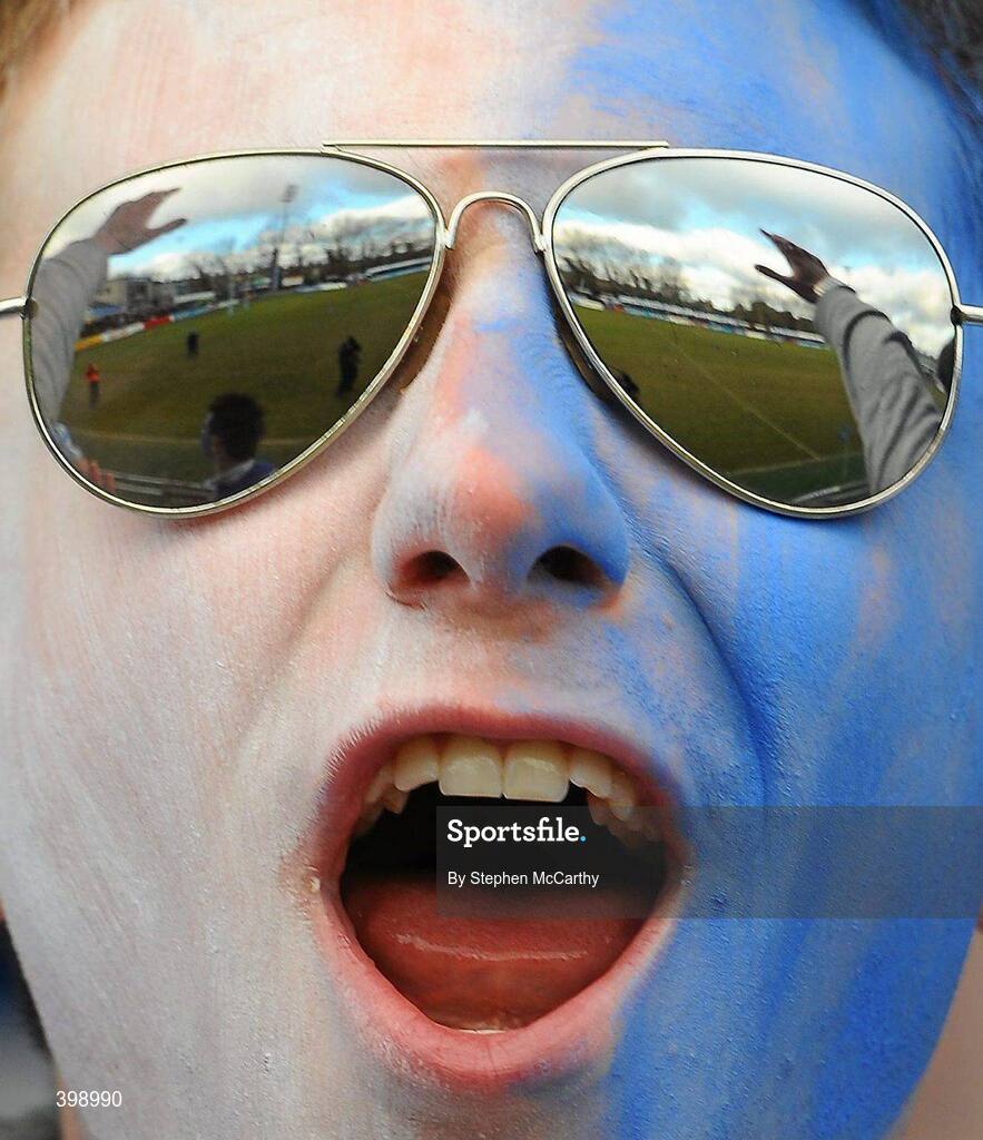 31 January 2010; A Belvedere College supporter during the game. Leinster Schools Senior Cup First Round, Belvedere College v Blackrock College, Donnybrook Stadium, Donnybrook, Dublin. Picture credit: Stephen McCarthy / SPORTSFILE