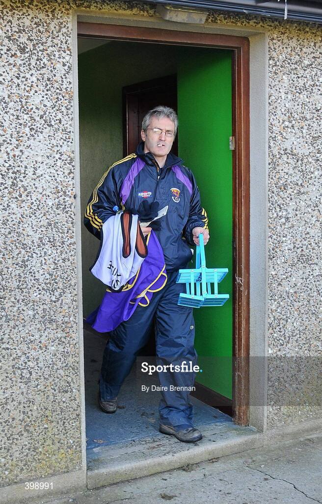 31 January 2010; Wexford manager Colm Bonnar leves the dressing room before the game. Walsh Cup Quarter-Final, Wexford v UCD, Pairc Ui Siochan, Gorey, Co. Wexford. Picture credit: Daire Brennan / SPORTSFILE