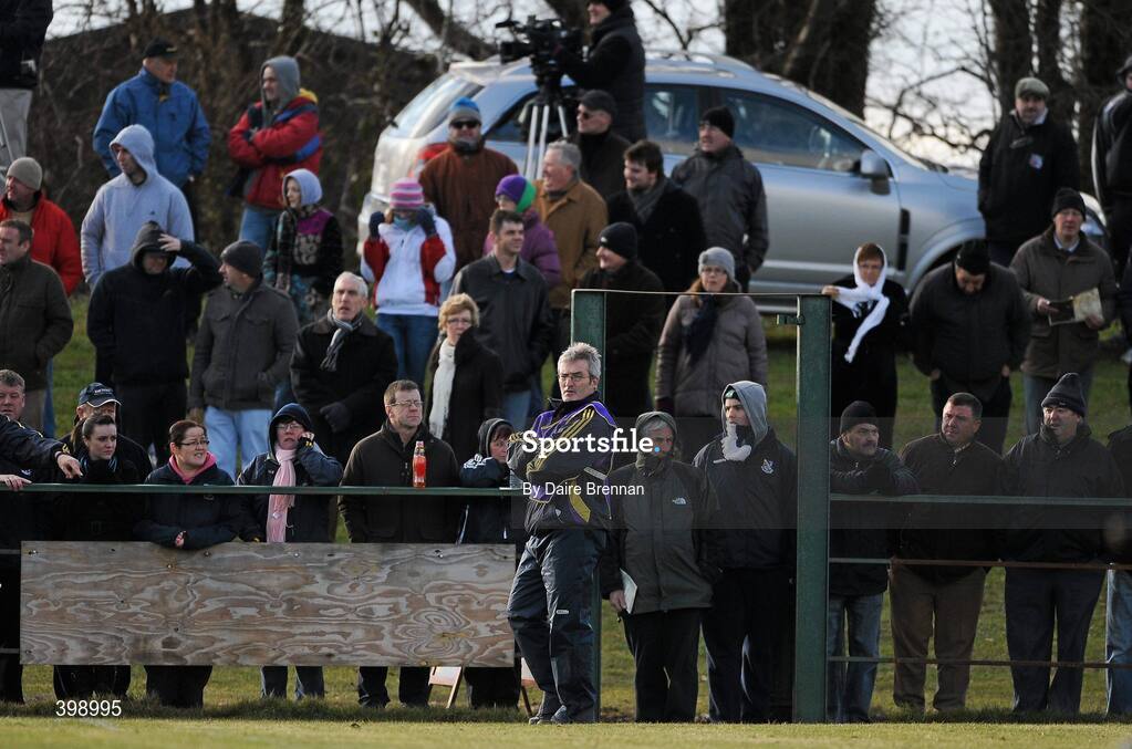 31 January 2010; Wexford manager Colm Bonnar patrols the sideline during the second half. Walsh Cup Quarter-Final, Wexford v UCD, Pairc Ui Siochan, Gorey, Co. Wexford. Picture credit: Daire Brennan / SPORTSFILE