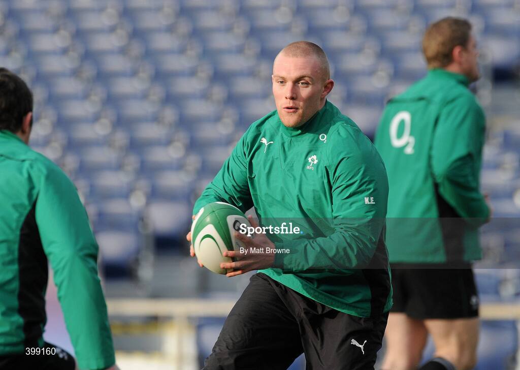1 February 2010; Ireland's Keith Earls in action during squad training ahead of their opening RBS Six Nations Rugby Championship game against Italy on Saturday. RDS, Ballsbridge, Dublin. Picture credit: Matt Browne / SPORTSFILE