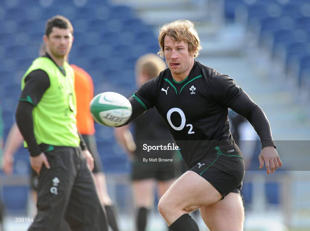 1 February 2010; Ireland's Jerry Flannery in action during squad training ahead of their opening RBS Six Nations Rugby Championship game against Italy on Saturday. RDS, Ballsbridge, Dublin. Picture credit: Matt Browne / SPORTSFILE