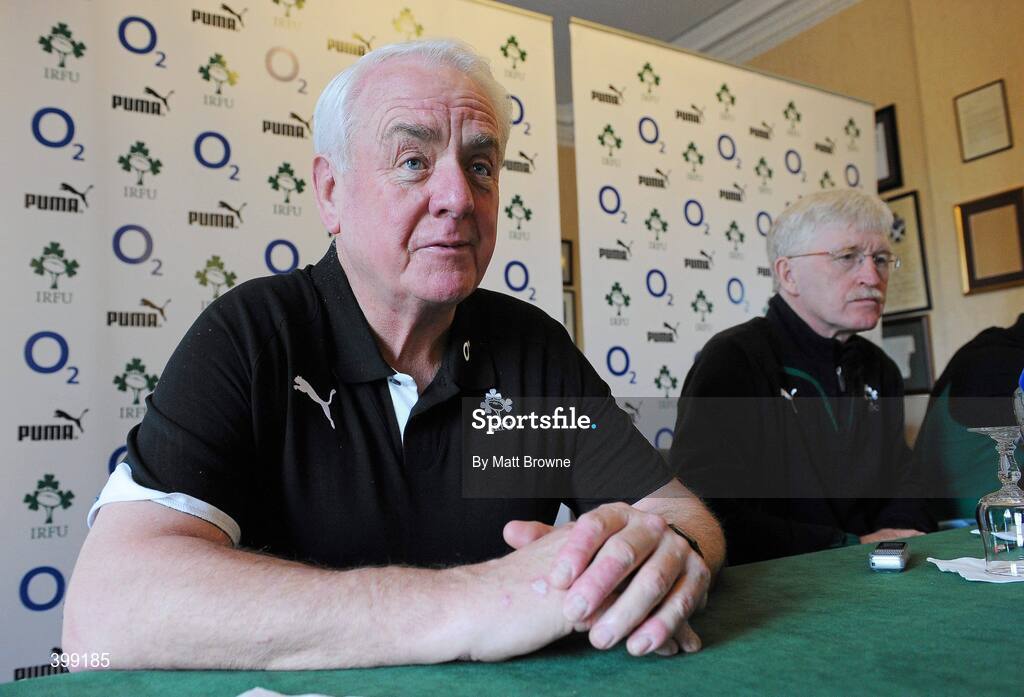 1 February 2010; Ireland's assistant coach Alan Gaffney and team manager Paul McNaughton during media interviews ahead of their opening RBS Six Nations Rugby Championship game against Italy on Saturday. Fitzpatrick's Castle Hotel, Killiney, Dublin. Picture credit: Matt Browne / SPORTSFILE