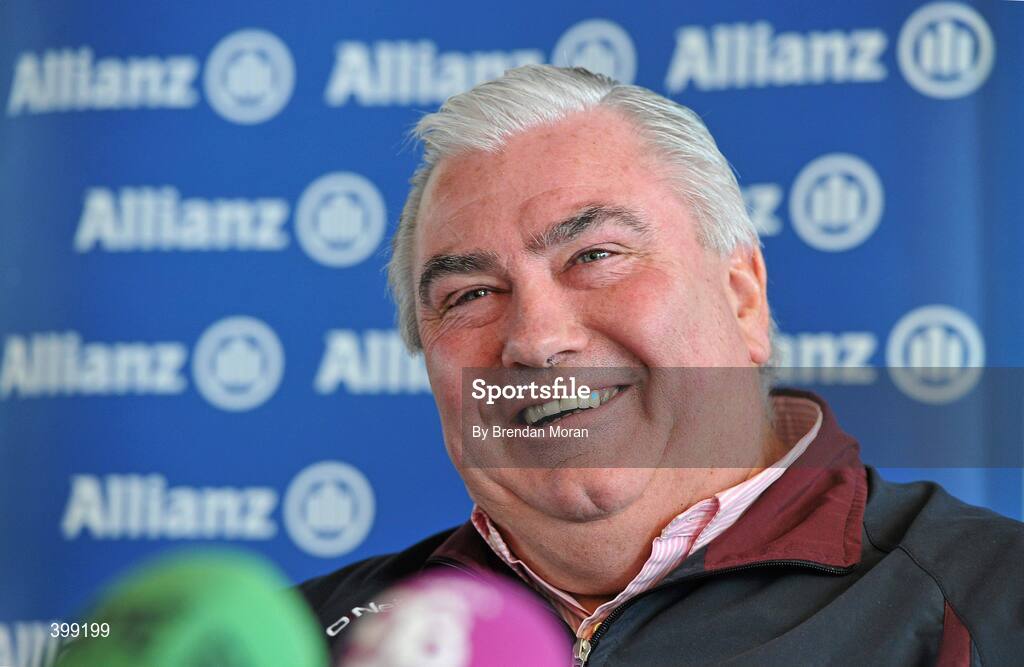 1 February 2010; At the launch of the Allianz GAA National Football Leagues 2010 is Galway manager Joe Kernan. Allianz Headquarters, Allianz House, Elmpark, Merrion Road, Dublin. Picture credit: Brendan Moran / SPORTSFILE