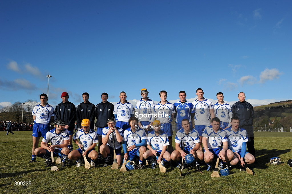 31 January 2010; The Waterford squad. Munster GAA Waterford Crystal Hurling Cup Semi-Final, Waterford v Clare, Ballyduff GAA Grounds, Ballyduff Upper, Waterford. Picture credit: Matt Browne / SPORTSFILE *** Local Caption ***