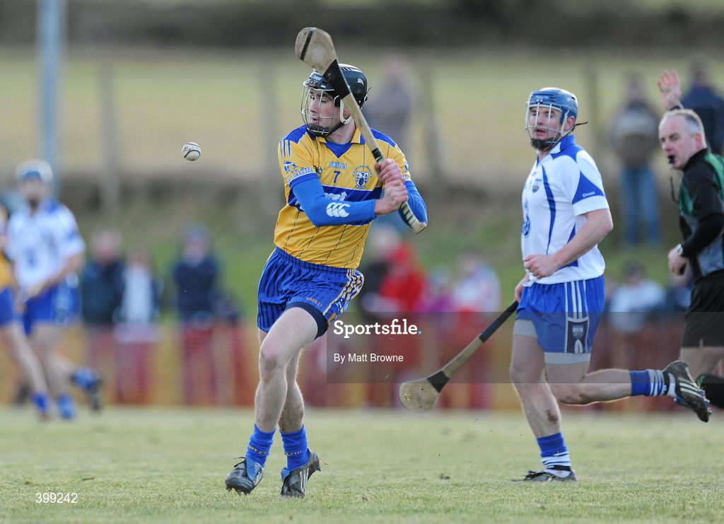 31 January 2010; Pat Donnellan, Clare. Munster GAA Waterford Crystal Hurling Cup Semi-Final, Waterford v Clare, Ballyduff GAA Grounds, Ballyduff Upper, Waterford. Picture credit: Matt Browne / SPORTSFILE *** Local Caption ***