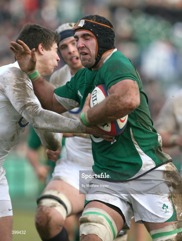 31 January 2010; John Muldoon, Ireland A. Representative Fixture, England Saxons v Ireland A, Recreation Ground, Bath, England. Picture credit: Matthew Impey/ SPORTSFILE
