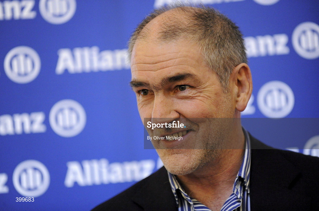 3 February 2010; Tyrone manager Mickey Harte at the Belfast launch of the Allianz GAA National Football Leagues 2010. Belfast, Co. Antrim. Malone House, Barnett Demesne, Belfast, Co. Antrim. Picture credit: Oliver McVeigh / SPORTSFILE