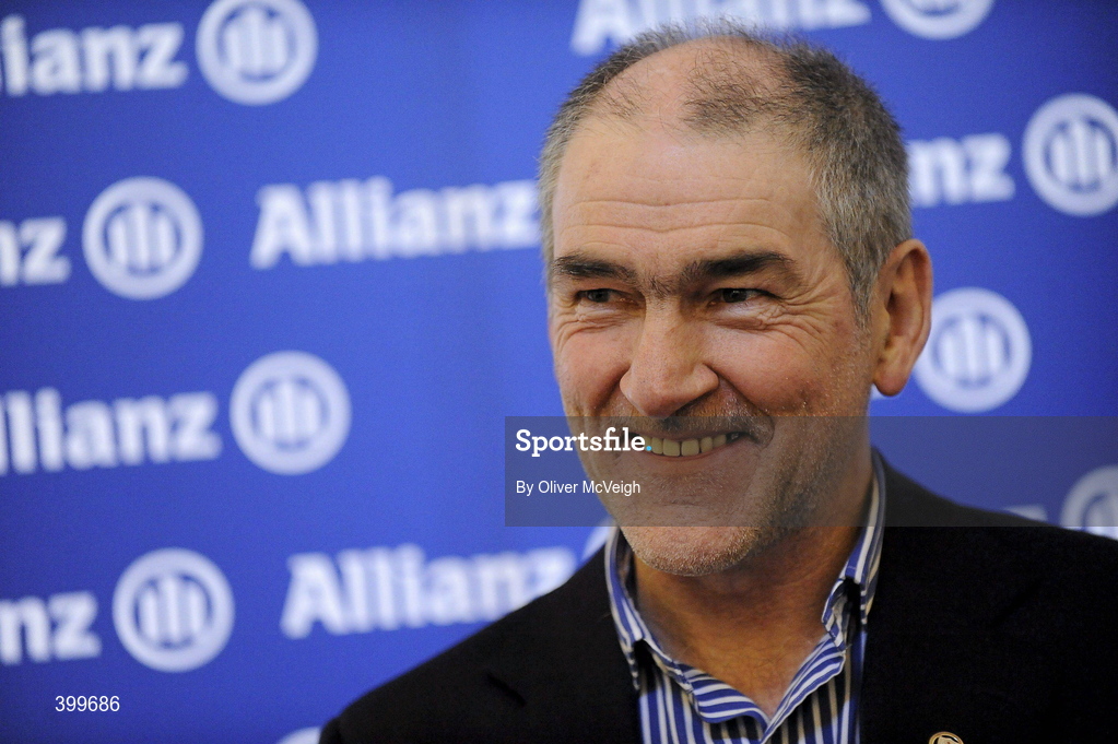 3 February 2010; Tyrone manager Mickey Harte at the Belfast launch of the Allianz GAA National Football Leagues 2010. Belfast, Co. Antrim. Malone House, Barnett Demesne, Belfast, Co. Antrim. Picture credit: Oliver McVeigh / SPORTSFILE