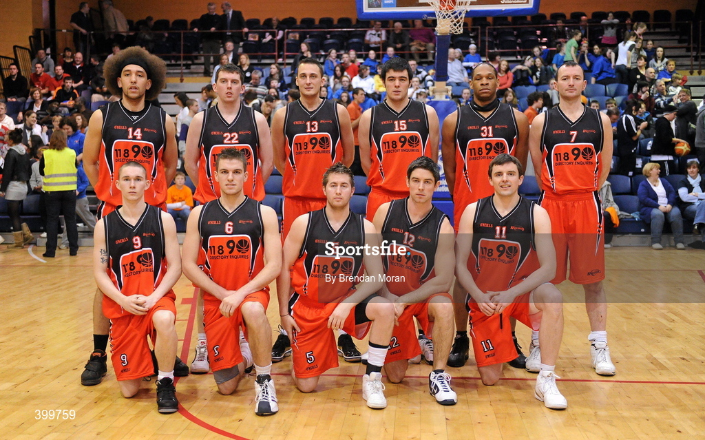 31 January 2010; The Killester team. Men's Superleague National Cup Final 2010, Killester v UCC Demons, National Basketball Arena, Tallaght, Dublin. Picture credit: Brendan Moran / SPORTSFILE