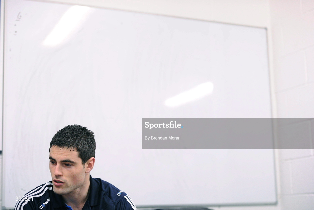 4 February 2010; Dublin footballer Ross McConnell speaking during a press conference ahead of their Allianz GAA Football National League against Kerry on Sunday. Dublin Training Facility, DCU St. Clare’s, Glasnevin, Dublin. Picture credit: Brendan Moran / SPORTSFILE