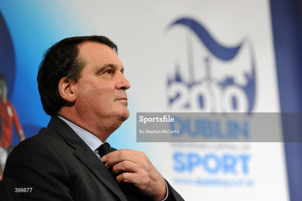 4 February 2010; Republic of Ireland assistant manager Marco Tardelli at the handing over ceremony of the European Capital of Sport trophy. Lord Mayor Councillor Emer Costello announced the appointment of eleven ambassadors of sport from Dublin’s sporting communities to celebrate the achievements of the Capital and its citizens at the start of Dublin – European Capital of Sport 2010 today. The Ambassadors of Dublin Sport were nominated by their clubs and sporting governing bodies. St Patrick's Hall, Dublin Castle, Dublin. Picture credit: Stephen McCarthy / SPORTSFILE