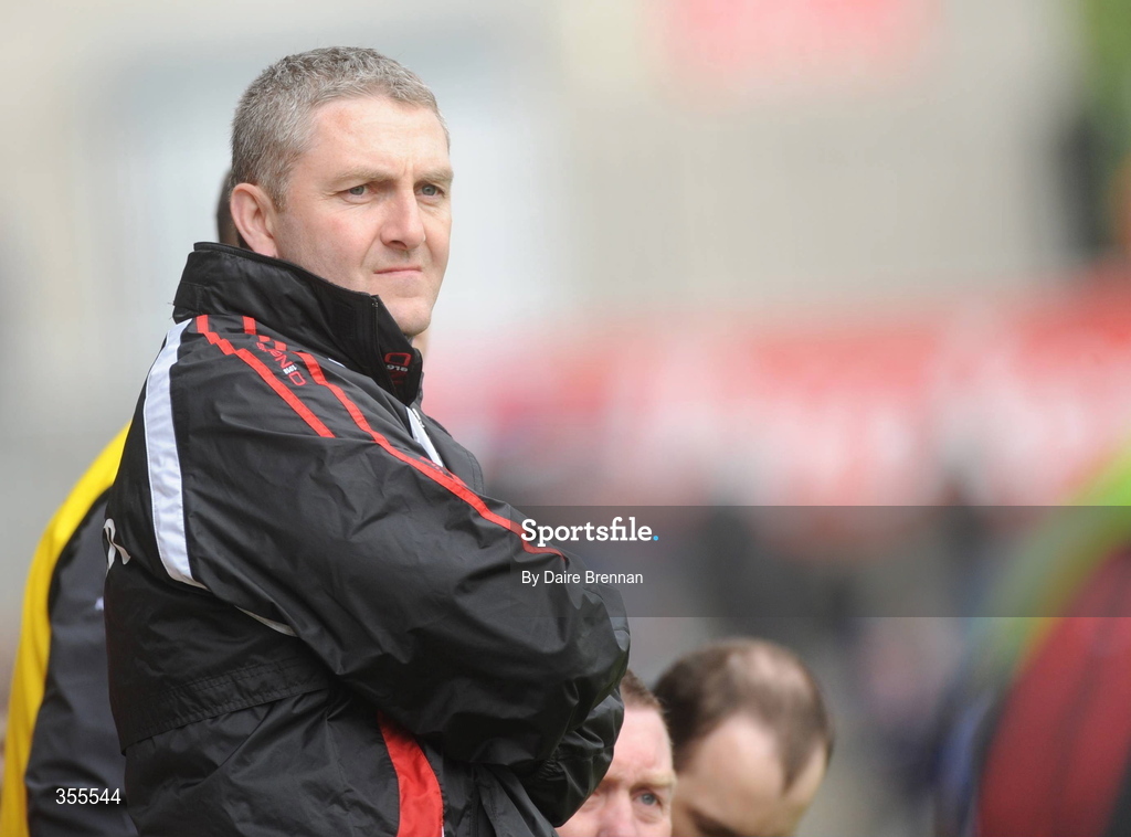 24 May 2009; Derry manager Damien Cassidy during the game. Ulster GAA Football Senior Championship Quarter-Final, Derry v Monaghan, Celtic Park, Derry. Picture credit: Daire Brennan / SPORTSFILE