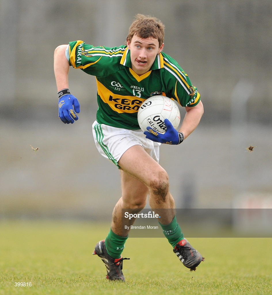 30 January 2010; James O'Donoghue, Kerry. Munster GAA McGrath Cup Senior Football Final, Kerry v University College Cork, Austin Stack Park, Tralee, Co. Kerry. Picture credit: Brendan Moran / SPORTSFILE