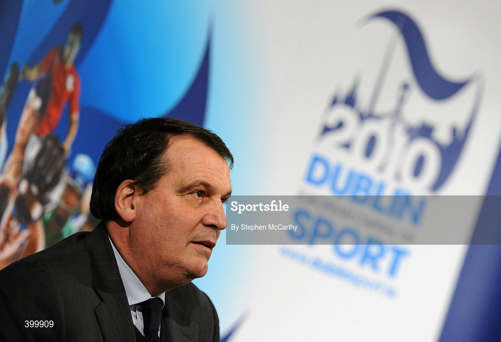 4 February 2010; Republic of Ireland assistant manager Marco Tardelli at the handing over ceremony of the European Capital of Sport trophy and flag. Lord Mayor Councillor Emer Costello announced the appointment of eleven ambassadors of sport from Dublin’s sporting communities to celebrate the achievements of the Capital and its citizens at the start of Dublin – European Capital of Sport 2010 today. The Ambassadors of Dublin Sport were nominated by their clubs and sporting governing bodies. St Patrick's Hall, Dublin Castle, Dublin. Picture credit: Stephen McCarthy / SPORTSFILE