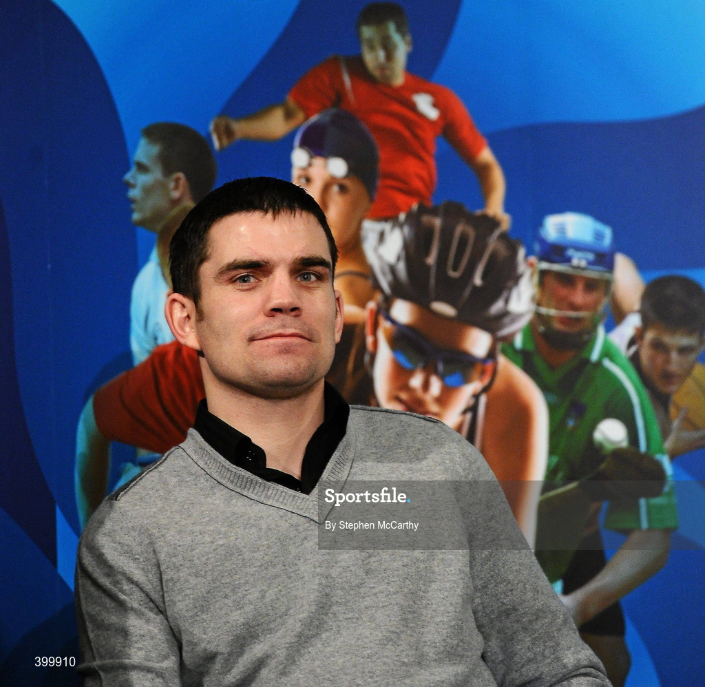 4 February 2010; Boxer and Ambassador of Dublin Sport 2010 Bernard Dunne at the handing over ceremony of the European Capital of Sport trophy and flag. Lord Mayor Councillor Emer Costello announced the appointment of eleven ambassadors of sport from Dublin’s sporting communities to celebrate the achievements of the Capital and its citizens at the start of Dublin – European Capital of Sport 2010 today. The Ambassadors of Dublin Sport were nominated by their clubs and sporting governing bodies. St Patrick's Hall, Dublin Castle, Dublin. Picture credit: Stephen McCarthy / SPORTSFILE