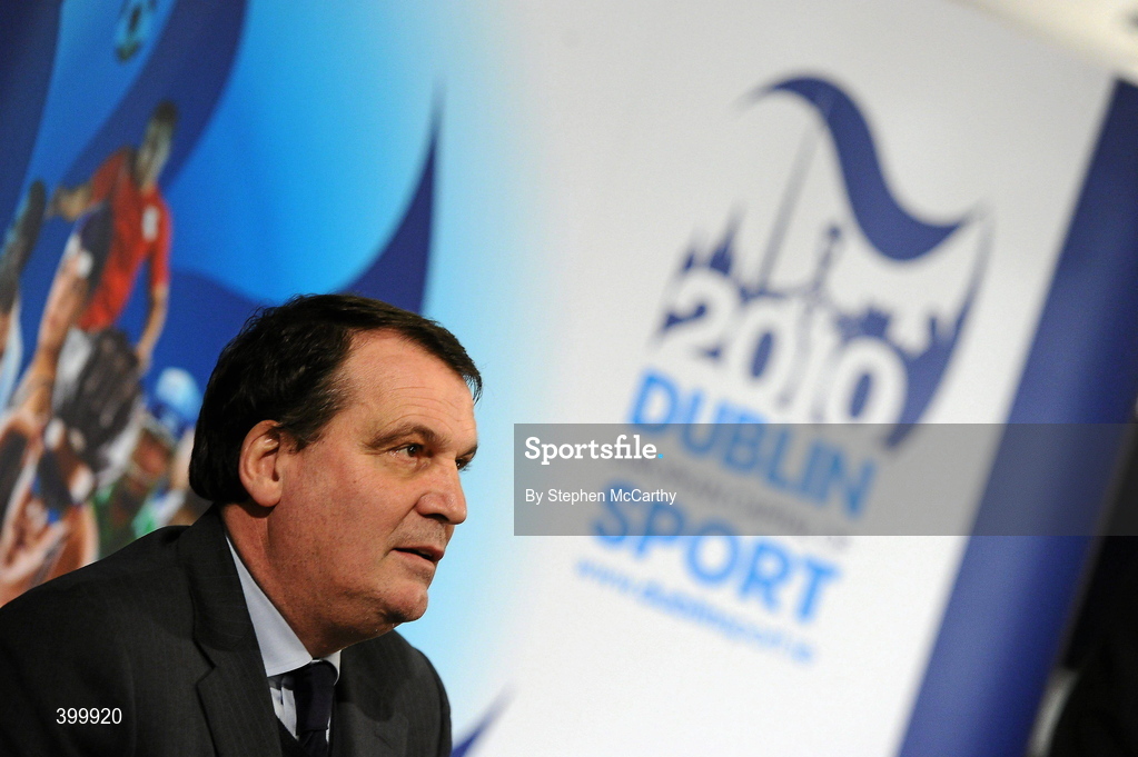 4 February 2010; Republic of Ireland assistant manager Marco Tardelli at the handing over ceremony of the European Capital of Sport trophy and flag. Lord Mayor Councillor Emer Costello announced the appointment of eleven ambassadors of sport from Dublin’s sporting communities to celebrate the achievements of the Capital and its citizens at the start of Dublin – European Capital of Sport 2010 today. The Ambassadors of Dublin Sport were nominated by their clubs and sporting governing bodies. St Patrick's Hall, Dublin Castle, Dublin. Picture credit: Stephen McCarthy / SPORTSFILE