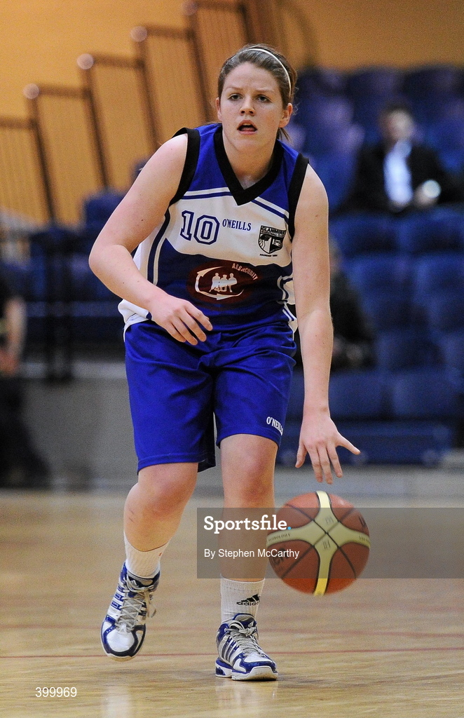 29 January 2010; Emily O'Callaghan, AOS Security Glanmire. Basketball Ireland Women’s Under 18 National Cup Final, AOS Security Glanmire, Cork, v Meteors, Dublin, National Basketball Arena, Tallaght, Dublin. Picture credit: Stephen McCarthy / SPORTSFILE