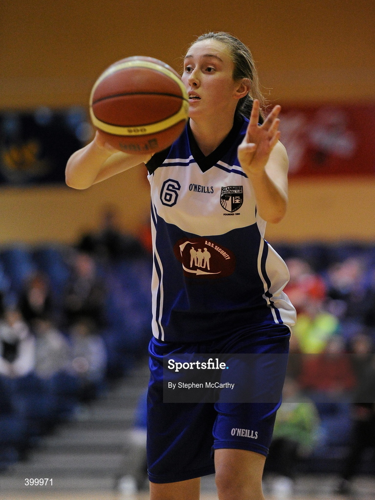 29 January 2010; Casey Grace, AOS Security Glanmire. Basketball Ireland Women’s Under 18 National Cup Final, AOS Security Glanmire, Cork, v Meteors, Dublin, National Basketball Arena, Tallaght, Dublin. Picture credit: Stephen McCarthy / SPORTSFILE