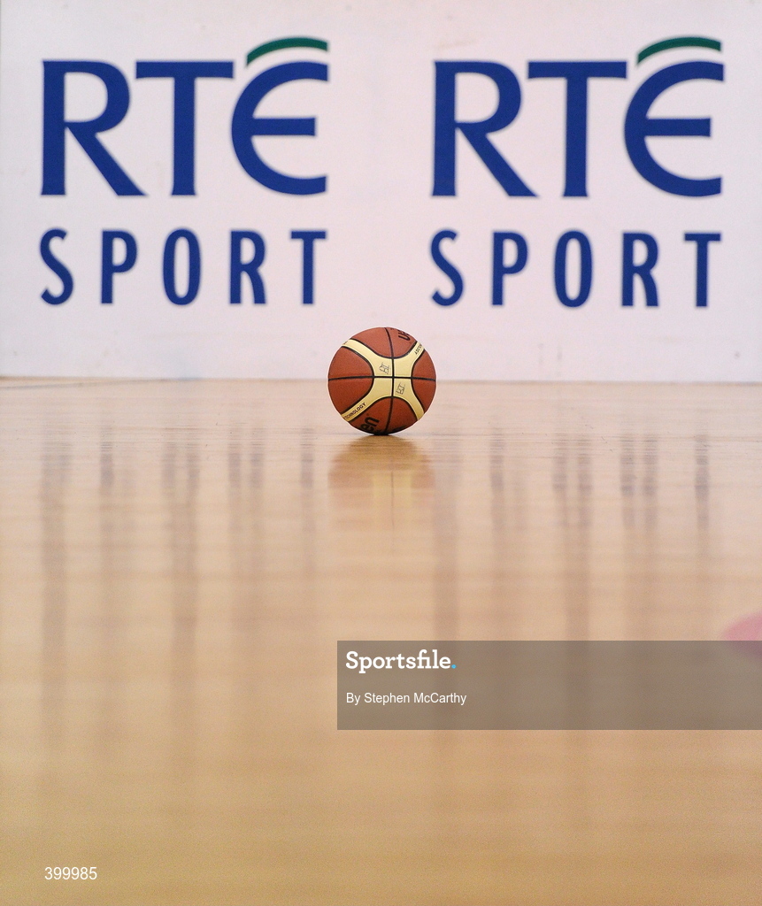 29 January 2010; A general view of a basketball. Basketball Ireland Women’s Under 18 National Cup Final, AOS Security Glanmire, Cork, v Meteors, Dublin, National Basketball Arena, Tallaght, Dublin. Picture credit: Stephen McCarthy / SPORTSFILE