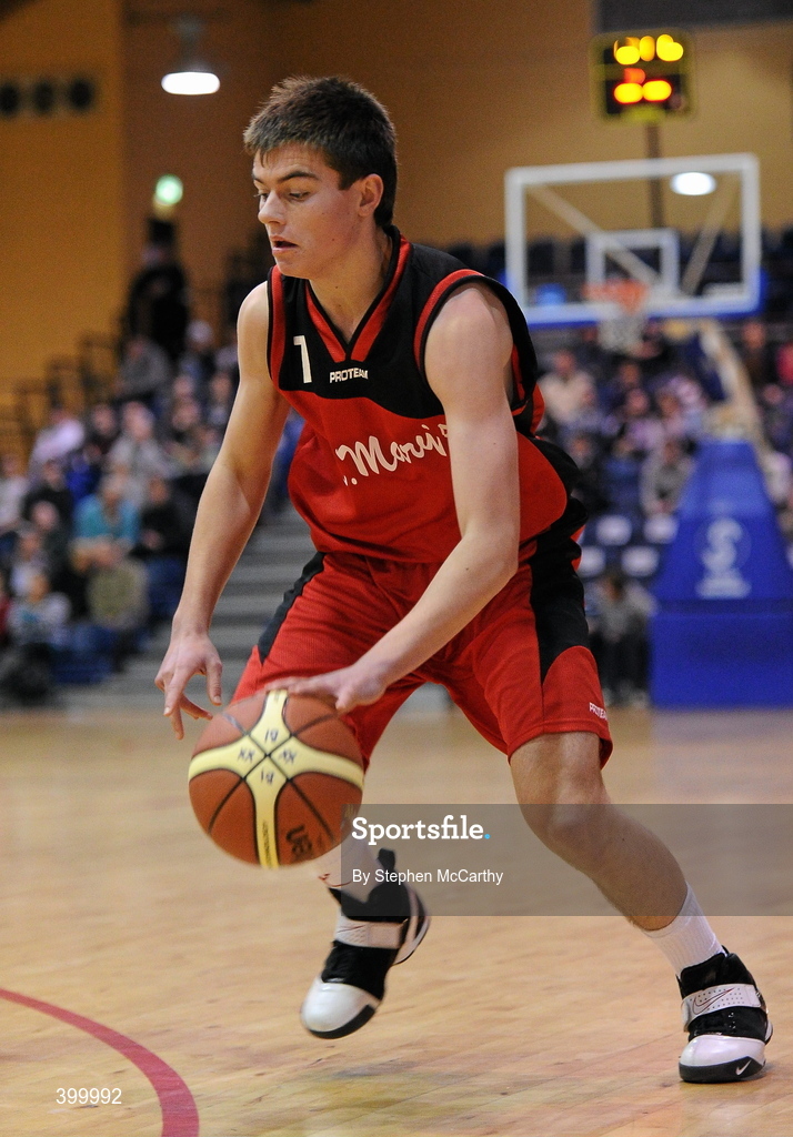 29 January 2010;  Con O'Mahony, St. Mary’s Castleisland. Basketball Ireland Men’s Under 18 National Cup Final, Eanna, Dublin V St. Mary’s Castleisland, Kerry, Tallaght, Dublin. Picture credit: Stephen McCarthy / SPORTSFILE