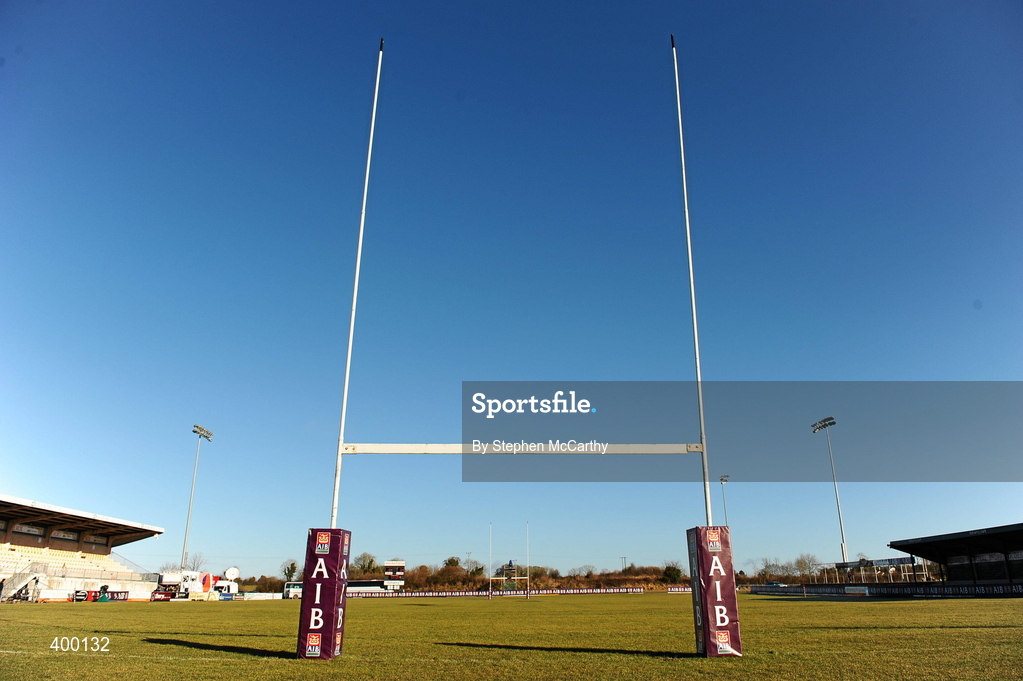 30 January 2010; A general view of Dubarry Park ahead of the AIB Cup Finals. AIB Cup Final, Cork Constitution v Garryowen, Dubarry Park, Athlone, Co. Westmeath. Picture credit: Stephen McCarthy / SPORTSFILE *** Local Caption ***
