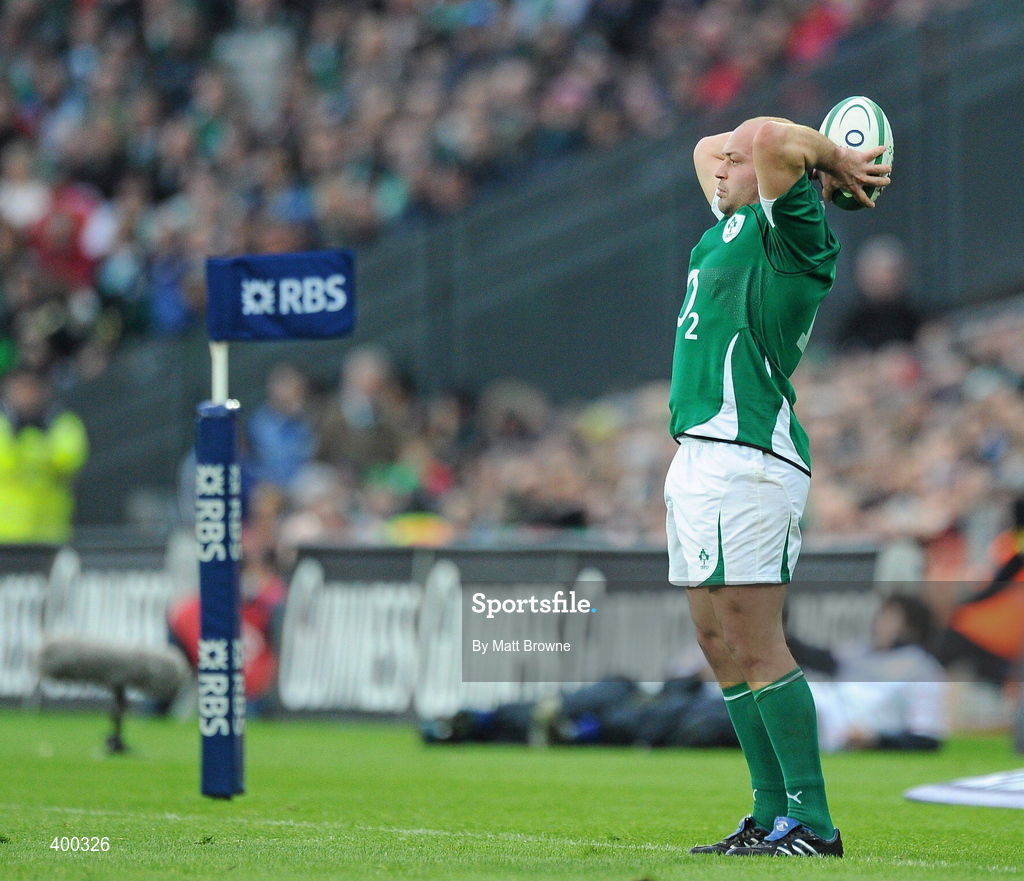 6 February 2010; Rory Best, Ireland, in action against Italy. RBS Six Nations Rugby Championship, Ireland v Italy, Croke Park, Dublin. Picture credit: Matt Browne / SPORTSFILE