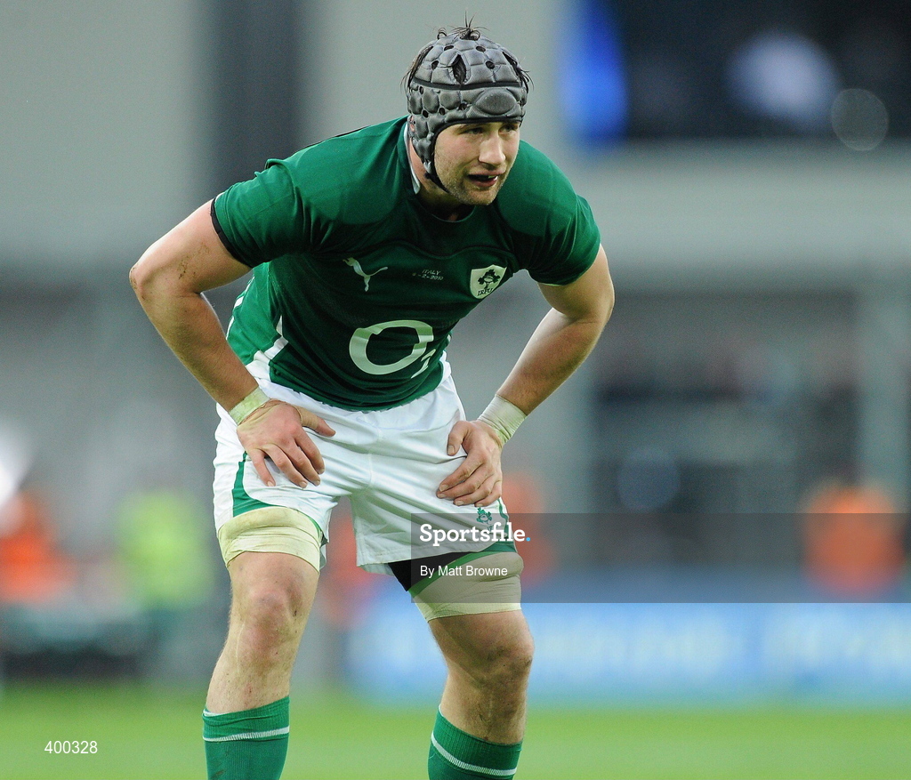 6 February 2010; Kevin McLaughlin, Ireland, during the game against Italy. RBS Six Nations Rugby Championship, Ireland v Italy, Croke Park, Dublin. Picture credit: Matt Browne / SPORTSFILE