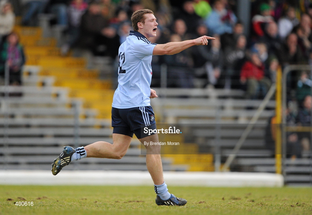 7 February 2010; Paul Flynn, Dublin, celebrates after scoring his side's first goal. Allianz GAA Football National League, Division 1, Round 1, Kerry v Dublin. Fitzgerald Stadium, Killarney. Picture credit: Brendan Moran / SPORTSFILE