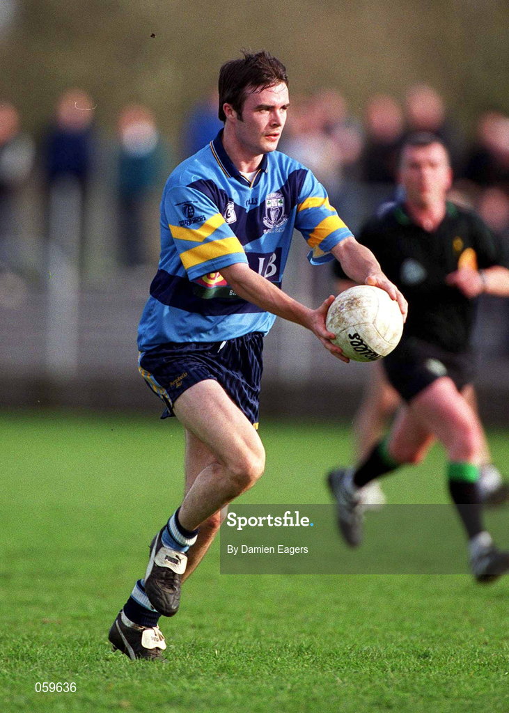 11 April 2001; David Hannify of UCD during the Sigerson Cup Final match between UCD and UUJ at Scotstown GAA in Monaghan. Photo by Damien Eagers/Sportsfile