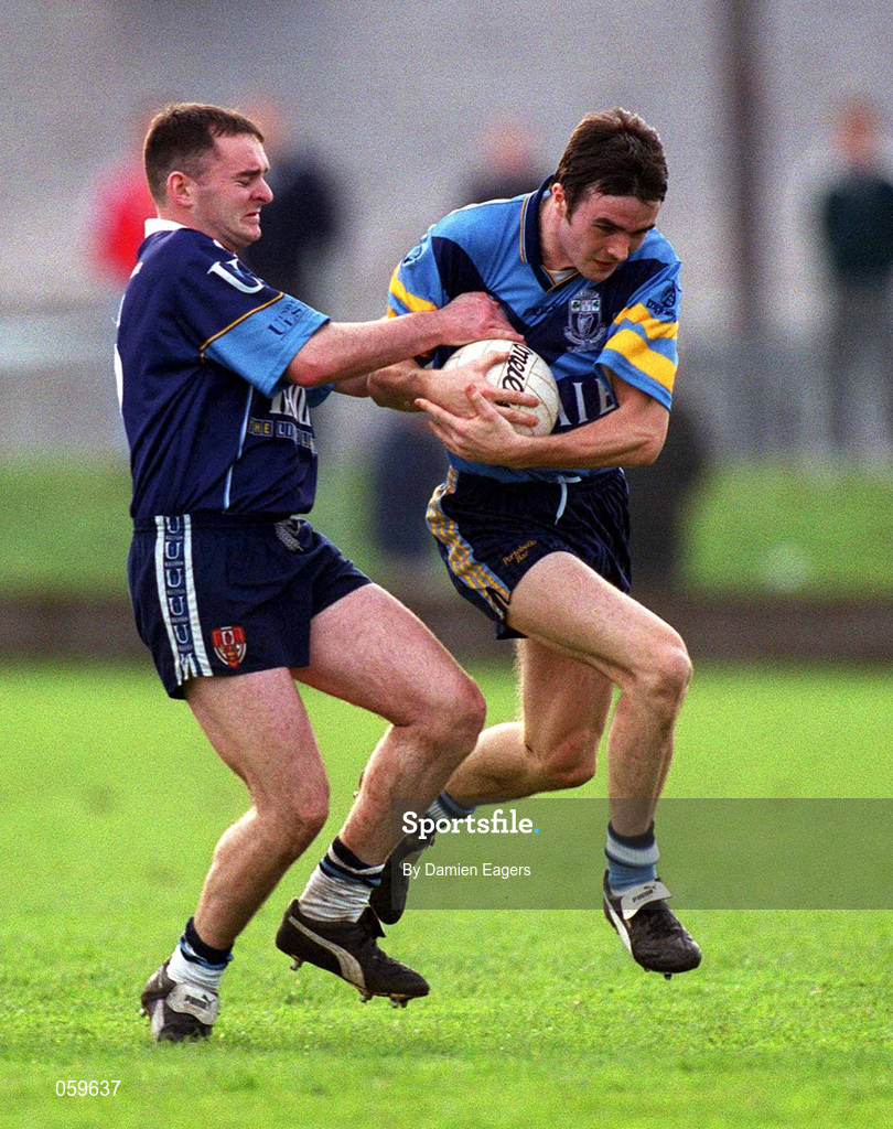 11 April 2001; David Hannify of UCD during the Sigerson Cup Final match between UCD and UUJ at Scotstown GAA in Monaghan. Photo by Damien Eagers/Sportsfile